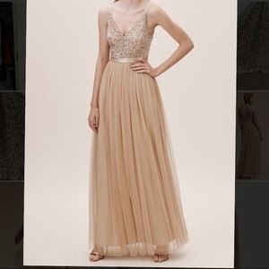 BHLDN Avery Dress size 6 pink/nude